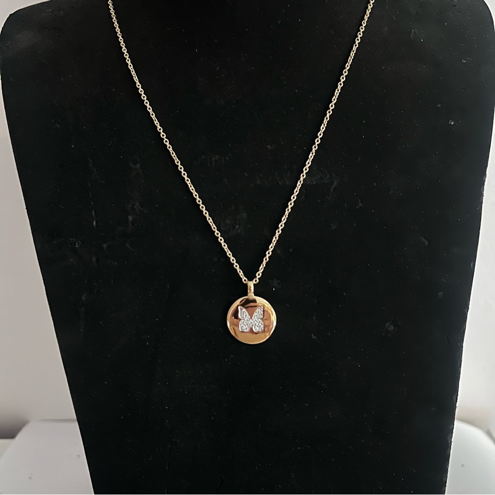 NEW Diamonique x Charmbar Butterfly Pendant Necklace
